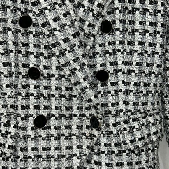 Rachel Zoe Black and White Tweed Blazer(Size Small) - Picture 4 of 9